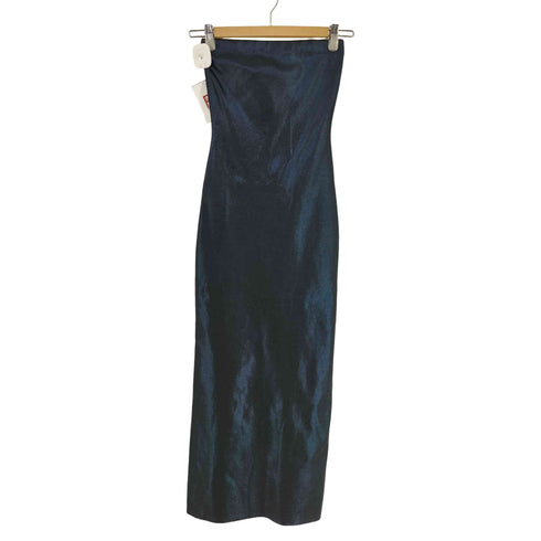 ザラ ZARA フォイルディテール ニットミディワンピース レディース import:S