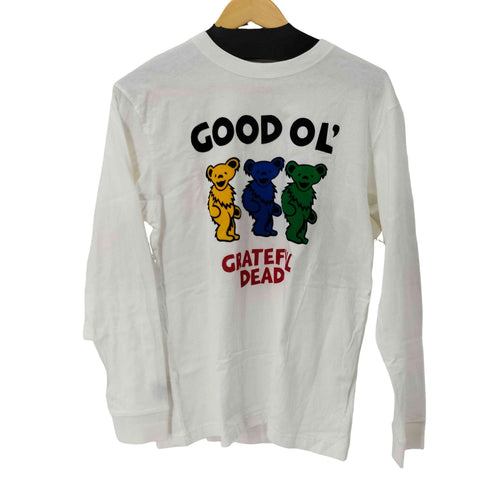 グレイトフルデッド GRATEFUL DEAD フロッキープリントL/Sカットソー テディベア メンズ JPN:M