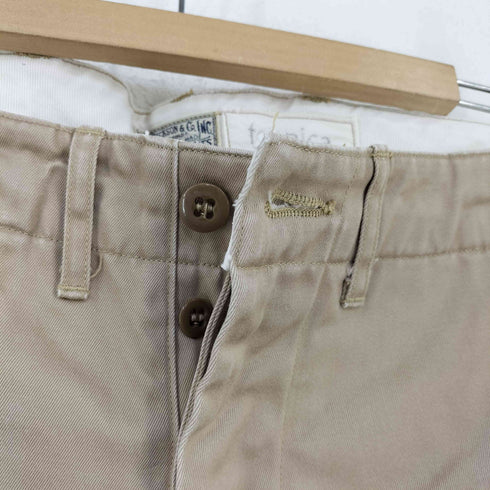 バズリクソンズ BUZZ RICKSONS 別注 ARMY CHINO ボタンフライチノパンツ バックシンチ メンズ W28