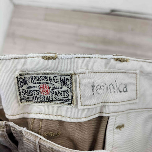 バズリクソンズ BUZZ RICKSONS 別注 ARMY CHINO ボタンフライチノパンツ バックシンチ メンズ W28