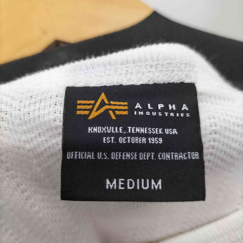アルファインダストリーズ ALPHA INDUSTRIES ヘリンボーンバックプリントTシャツ メンズ JPN:M