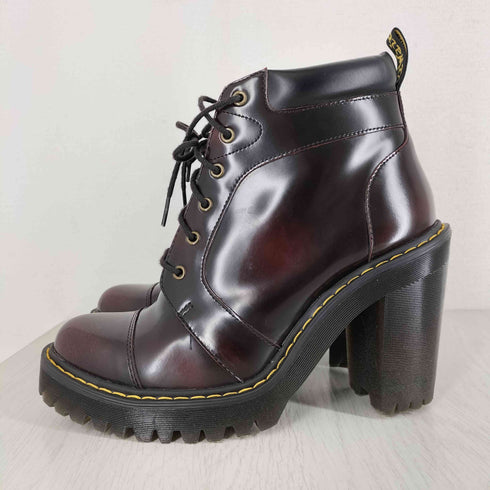 ドクターマーチン Dr.Martens AVERIL LEATHER HEELED ANKLE BOOTS Cherry Red レディース UK:5