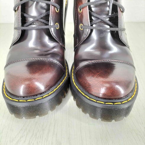 ドクターマーチン Dr.Martens AVERIL LEATHER HEELED ANKLE BOOTS Cherry Red レディース UK:5