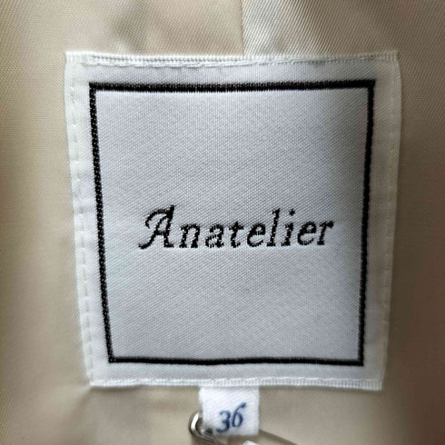 アナトリエ anatelier アンゴラ混 フォックスファーコート レディース 36