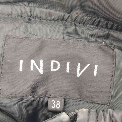 インディヴィ INDIVI ファー付き ジップアップダウンジャケット レディース JPN:38