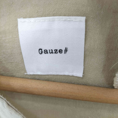 Gauze# サイドギャザー ロングワイドワンピース レディース FREE