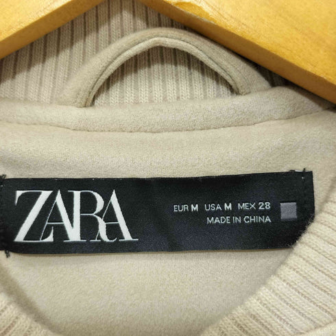 ザラ ZARA フェイクスエード ボンバージャケット レディース import:M