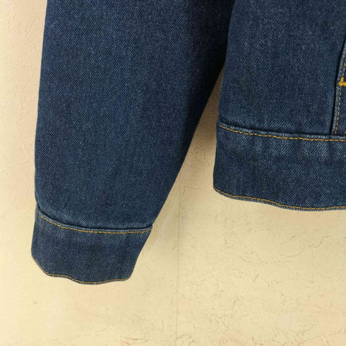 サンドロパリ sandro PARIS Faux Shearling Denim Jacket In Midnight Blue メンズ