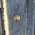 サンドロパリ sandro PARIS Faux Shearling Denim Jacket In Midnight Blue メンズ