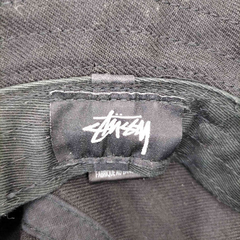 ステューシー Stussy 折れクラウン ロゴ刺繍バケットハット メンズ S/M