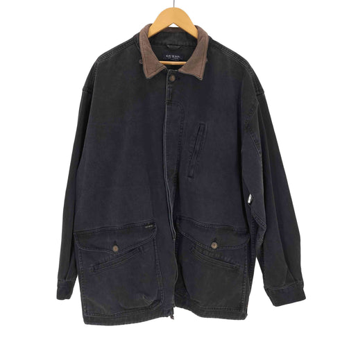 ゲス GUESS 80~90S レザーカラーカバーオール メンズ JPN:XL