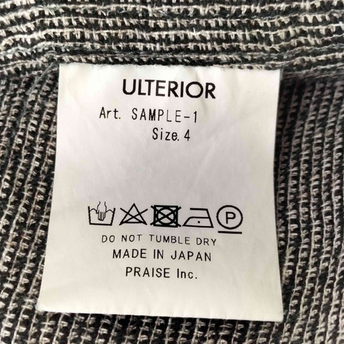 アルテリア ULTERIOR 21SS LINEN HAKEME TWEED COVERALL JACKET メンズ
