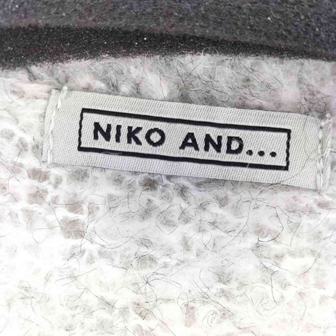 ニコアンド niko and... ブークレーボーダーVネックカーディガン レディース FREE