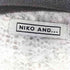 ニコアンド niko and... ブークレーボーダーVネックカーディガン レディース FREE