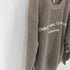 コムデギャルソンオム COMME des GARCONS HOMME 80s 銀タグ AD表記無 ペンキロゴプリント リネン100 クルーネックニット ARCHIVE メンズ ONE SIZE