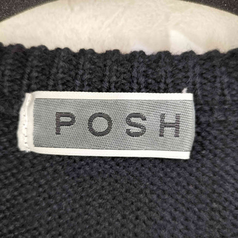 POSH 80-90s MADE IN JAPAN イングランド製ウール ボーダーニット メンズ ONE SIZE