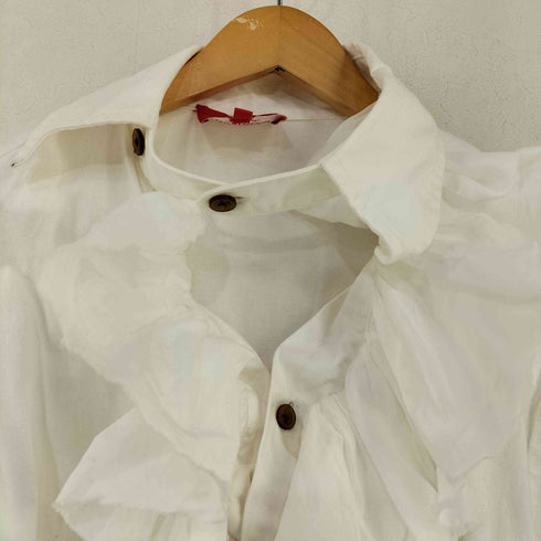 ヴィヴィアンウエストウッドレッドレーベル Vivienne Westwood RED LABEL フロントフリル 変形フリルワンピース レディース 00