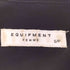 エキプモンフェム EQUIPMENT FEMME 総シルク バンドカラーシャツ Henri Silk Top レディース import:S