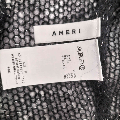 アメリ AMERI 24AW SOFT MOHAIR LOOSE KNIT TOP レディース FREE