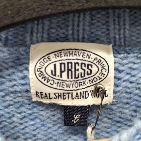 ジェイプレス J.PRESS ウール100% クルーネックセーター メンズ JPN:L