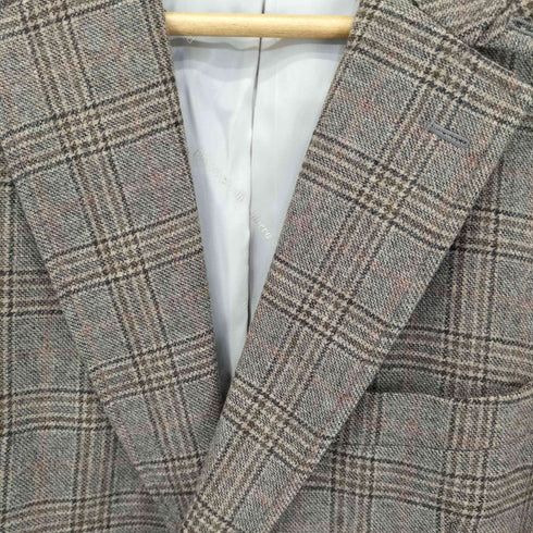 ピエールカルダン pierre cardin くるみボタン 2B グレンチェック柄 テーラードジャケット メンズ AB5