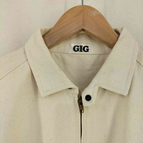 GIG バックプリントスウィングトップ 生成り チンスト メンズ