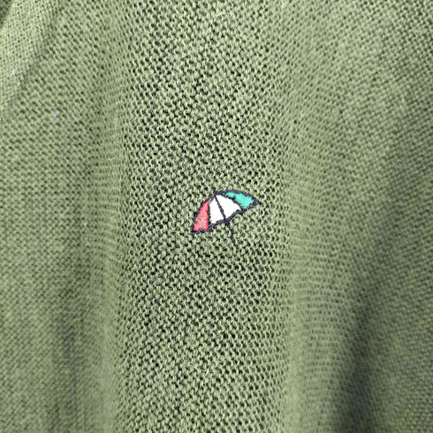 アーノルドパーマー Arnold Palmer 80-90s レナウン フロント刺繍 Vネックウールニット メンズ LL