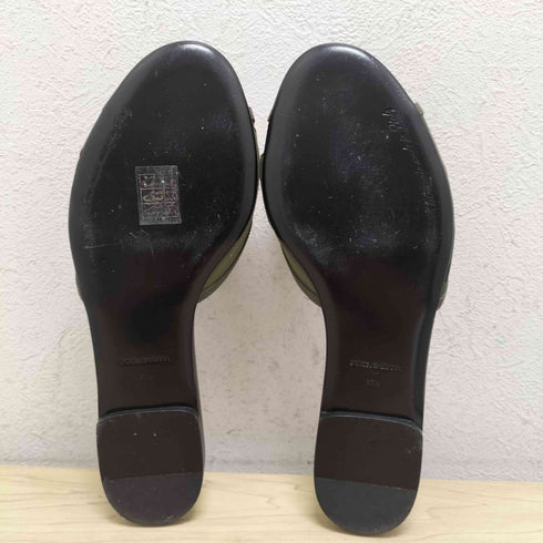 ドルチェアンドガッバーナ DOLCE&GABBANA ブローチ装飾 カモ柄サンダル レディース 37.5