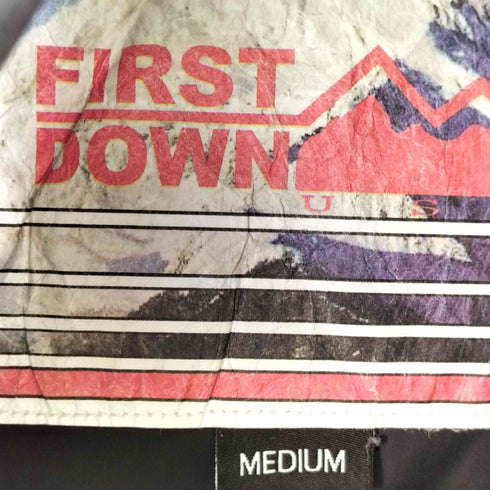 ファーストダウン FIRST DOWN 別注 パネルショートダウンジャケット レディース JPN:M