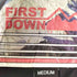 ファーストダウン FIRST DOWN 別注 パネルショートダウンジャケット レディース JPN:M