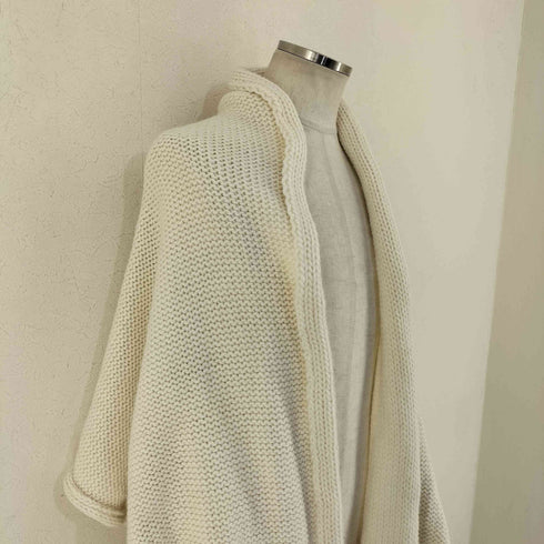TWEED MILL ケーブル編み ニットストール ウールマフラー レディース