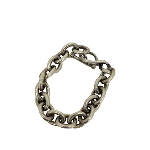 meian sterling silver fat chain bracelet メンズ