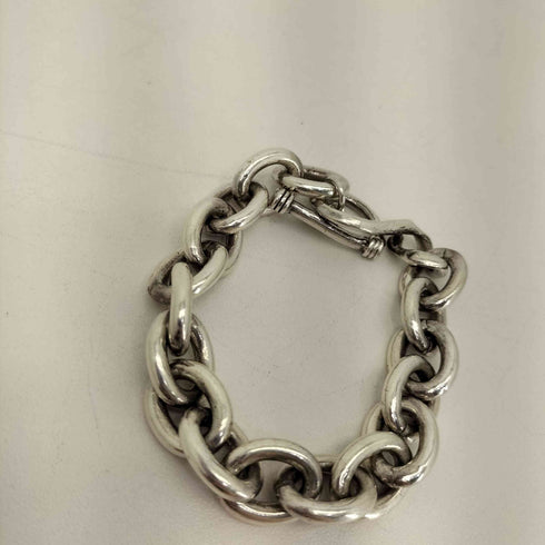 meian sterling silver fat chain bracelet メンズ