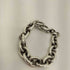 meian sterling silver fat chain bracelet メンズ