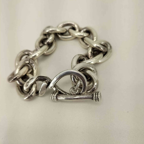 meian sterling silver fat chain bracelet メンズ