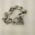 meian sterling silver fat chain bracelet メンズ