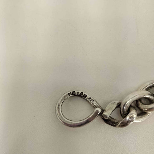meian sterling silver fat chain bracelet メンズ