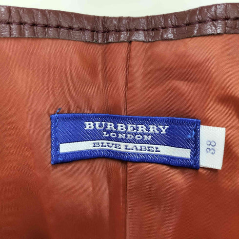 バーバリーブルーレーベル BURBERRY BLUE LABEL チェック柄 ロングスカート レディース JPN:38