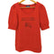 バーバリーブルーレーベル BURBERRY BLUE LABEL リブ袖プリントS/S TEE レディース 38