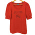 バーバリーブルーレーベル BURBERRY BLUE LABEL リブ袖プリントS/S TEE レディース 38