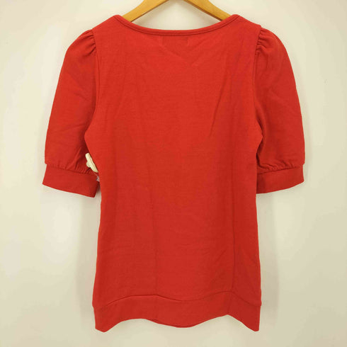 バーバリーブルーレーベル BURBERRY BLUE LABEL リブ袖プリントS/S TEE レディース 38