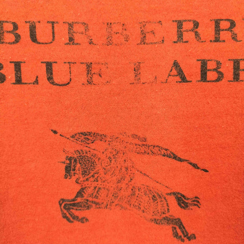 バーバリーブルーレーベル BURBERRY BLUE LABEL リブ袖プリントS/S TEE レディース 38