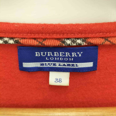 バーバリーブルーレーベル BURBERRY BLUE LABEL リブ袖プリントS/S TEE レディース 38