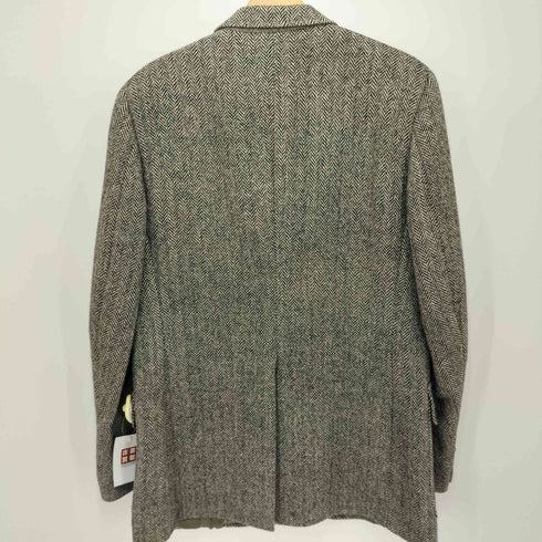 HUDSON'S MEN'S STORE ヘリンボーン柄 HARRIS TWEED ピュアスコティッシュウール ユニオンチケット クルミボタン 2B テーラードジャケット メンズ