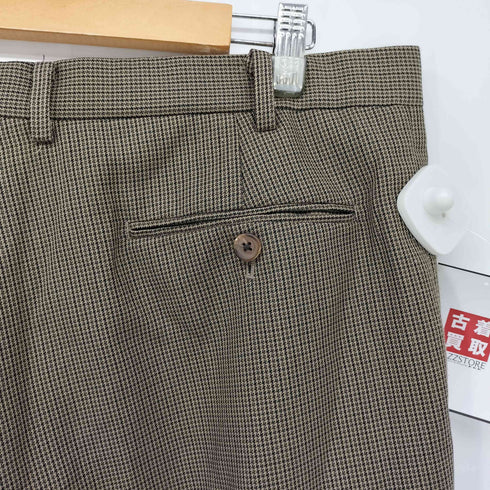 ラルフローレン RALPH LAUREN 千鳥格子 2タック スラックス パンツ ユニセックス メンズ 38W 29L