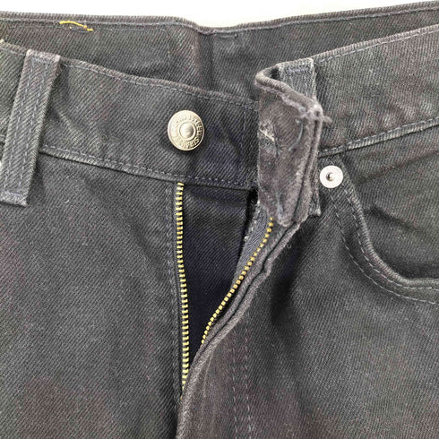 リーバイス Levis 550 USA製 ボタン裏515オレンジタブ 後染め ブラックデニムパンツ メンズ 28×30