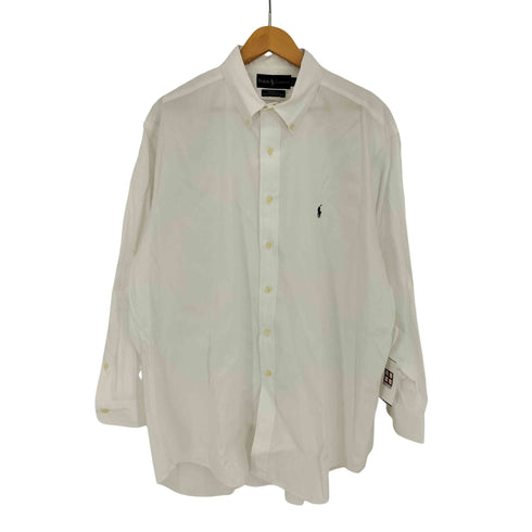ラルフローレン RALPH LAUREN 90s YARMOUTH COTTON PINPOINT OXFORD ポニー刺繍 ボタンダウンシャツ メンズ 17 32/33