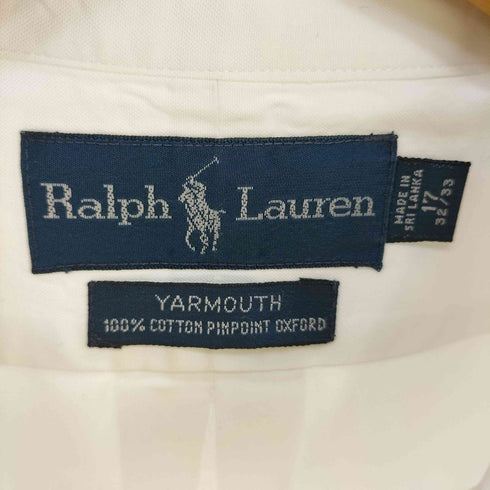 ラルフローレン RALPH LAUREN 90s YARMOUTH COTTON PINPOINT OXFORD ポニー刺繍 ボタンダウンシャツ メンズ 17 32/33