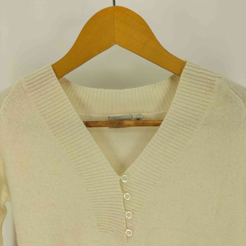 エルエルビーン L.L.Bean アンゴラ ラビット ファー 混 ウール Vネック ニット レディース import:XS