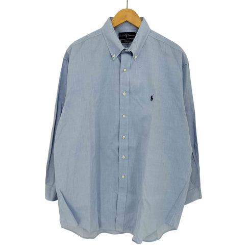 ラルフローレン RALPH LAUREN 90s YARMOUTH COTTON PINPOINT OXFORD ポニー刺繍 ボタンダウンシャツ メンズ 17 32/33